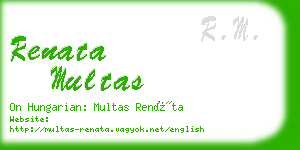 renata multas business card